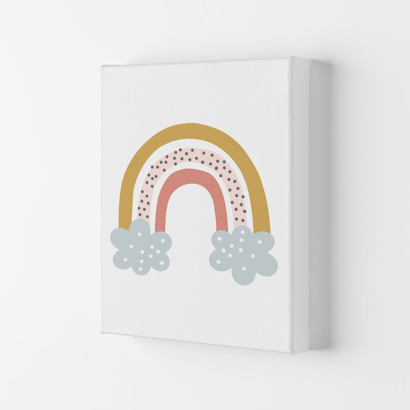 Rainbow With Clouds  Art Print by Pixy Paper Canvas
