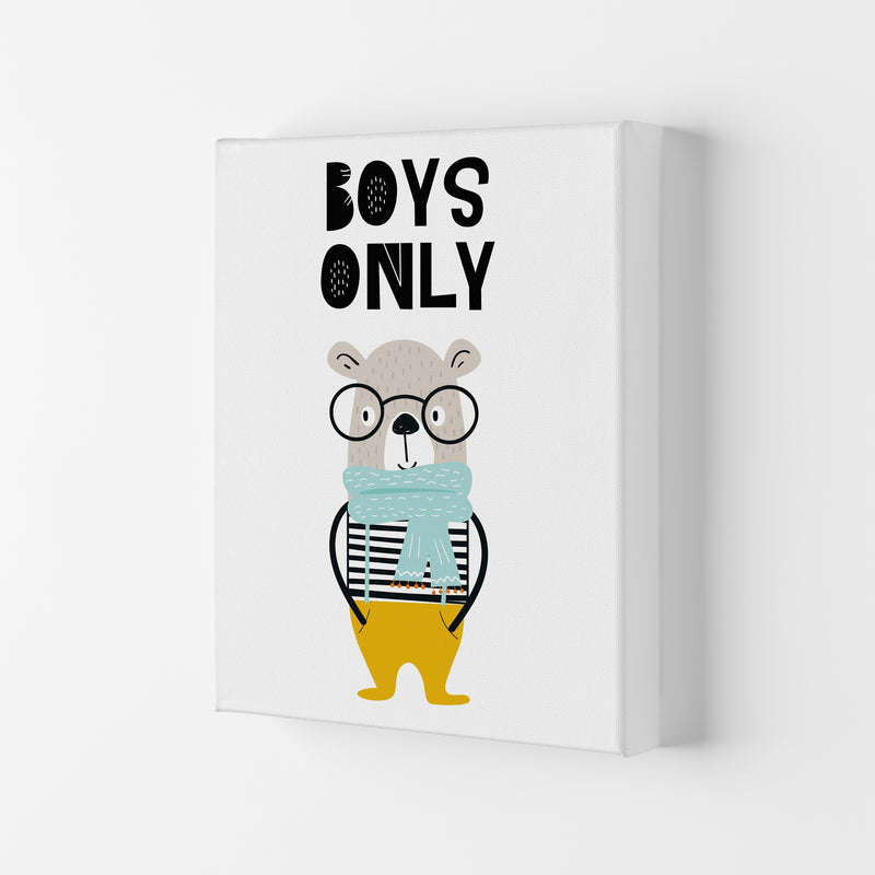 Boys Only Animal Pop  Art Print by Pixy Paper Canvas