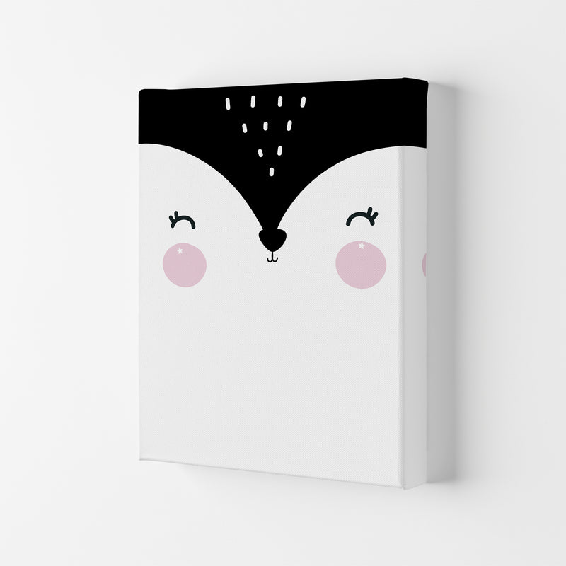 Penguin Face  Art Print by Pixy Paper Canvas