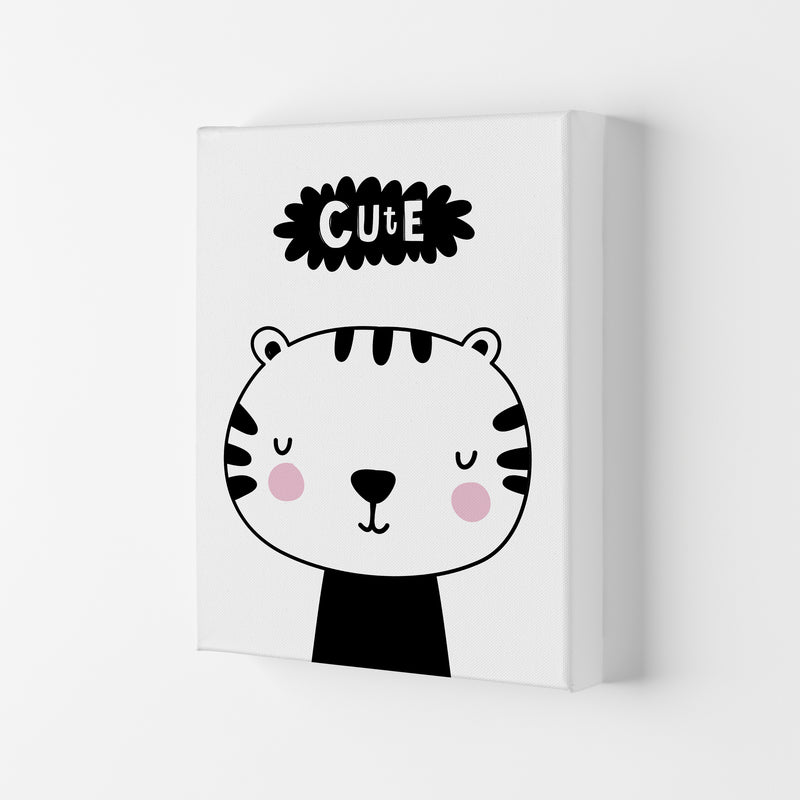 Cute Tiger  Art Print by Pixy Paper Canvas