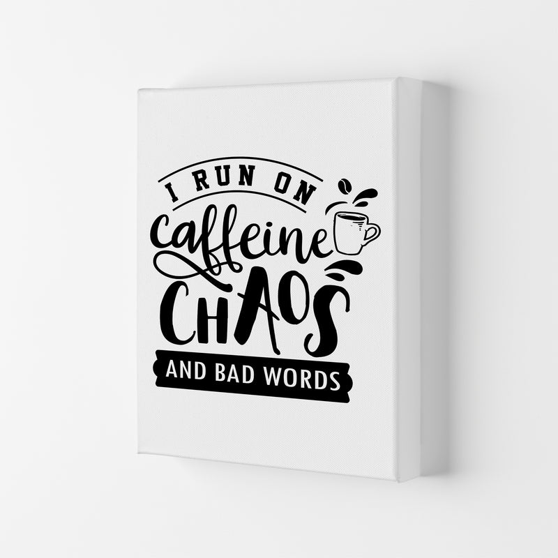 Caffeine And Bad Words  Art Print by Pixy Paper Canvas