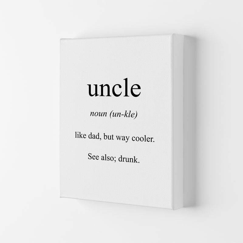 Uncle Meaning  Art Print by Pixy Paper Canvas