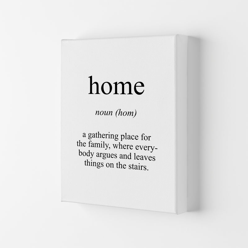 Home Meaning  Art Print by Pixy Paper Canvas