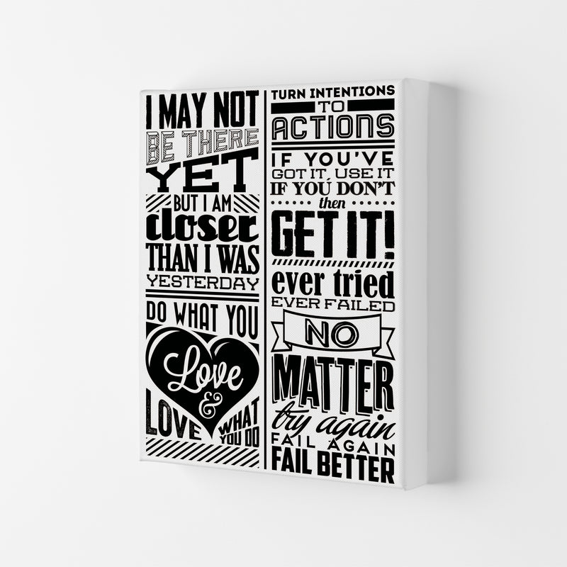 I May Not Be There Yet Vintage  Art Print by Pixy Paper Canvas
