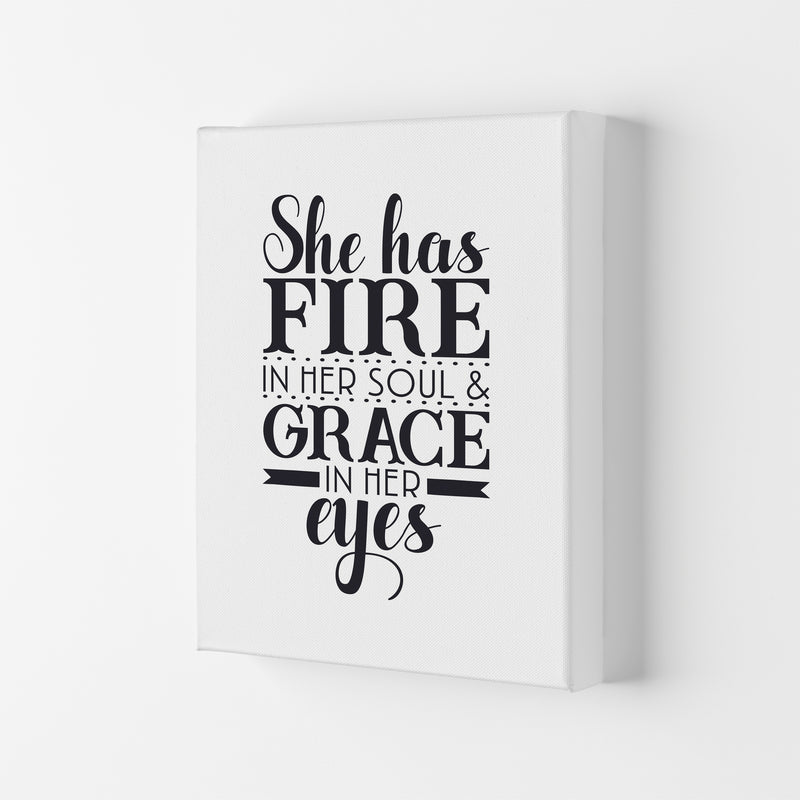 She Has Fire In Her Soul  Art Print by Pixy Paper Canvas