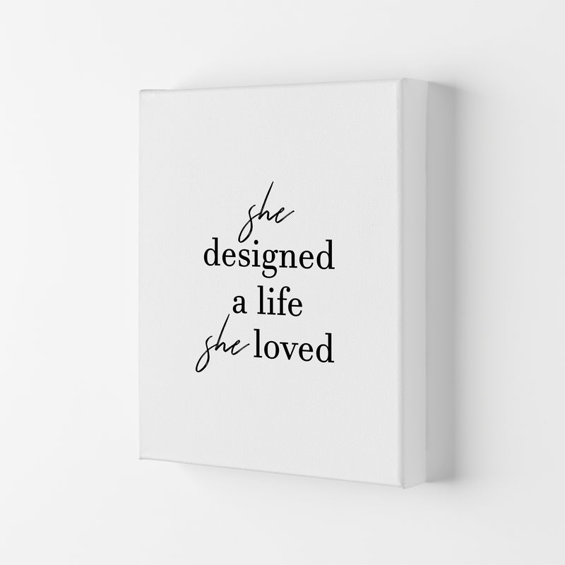 She Designed A Life  Art Print by Pixy Paper Canvas