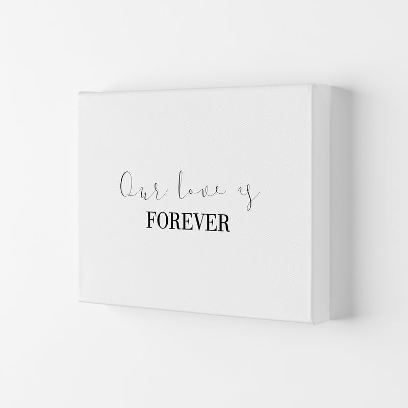 Our Love Is Forever  Art Print by Pixy Paper Canvas