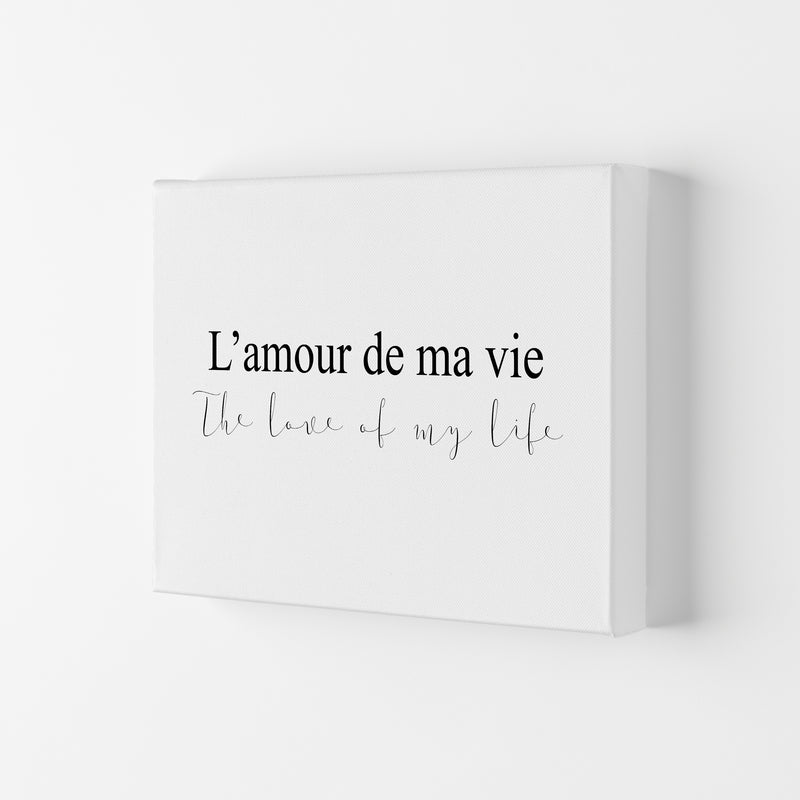 L'Amour De Ma Vie  Art Print by Pixy Paper Canvas