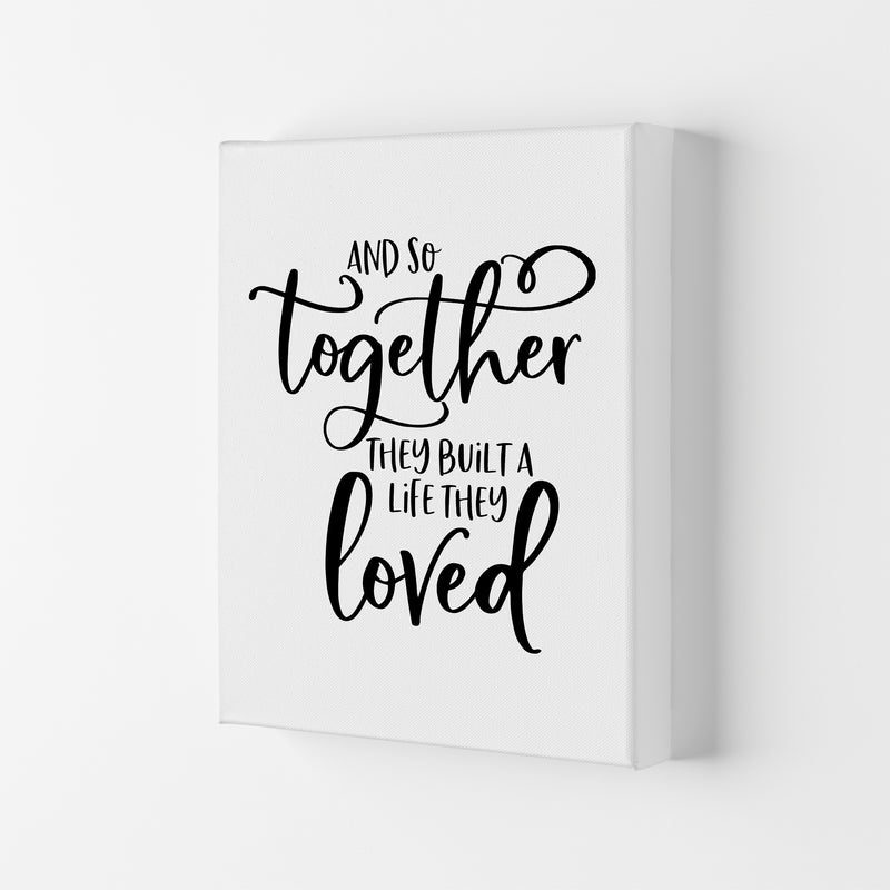 And So Together  Art Print by Pixy Paper Canvas