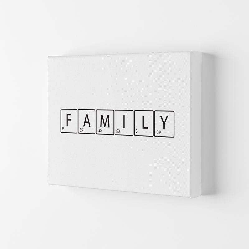 Family Letters  Art Print by Pixy Paper Canvas