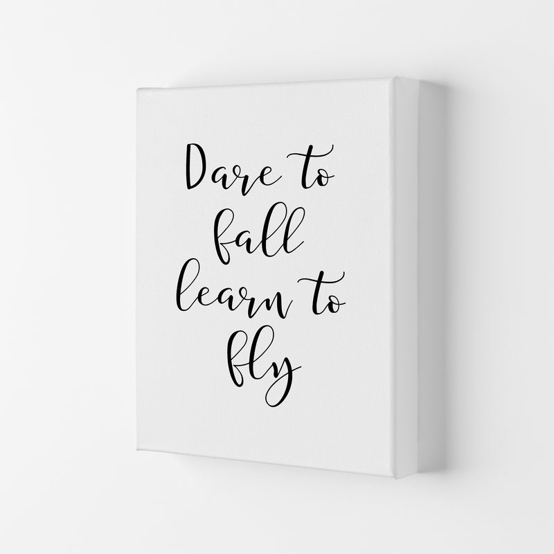 Dare To Fall  Art Print by Pixy Paper Canvas