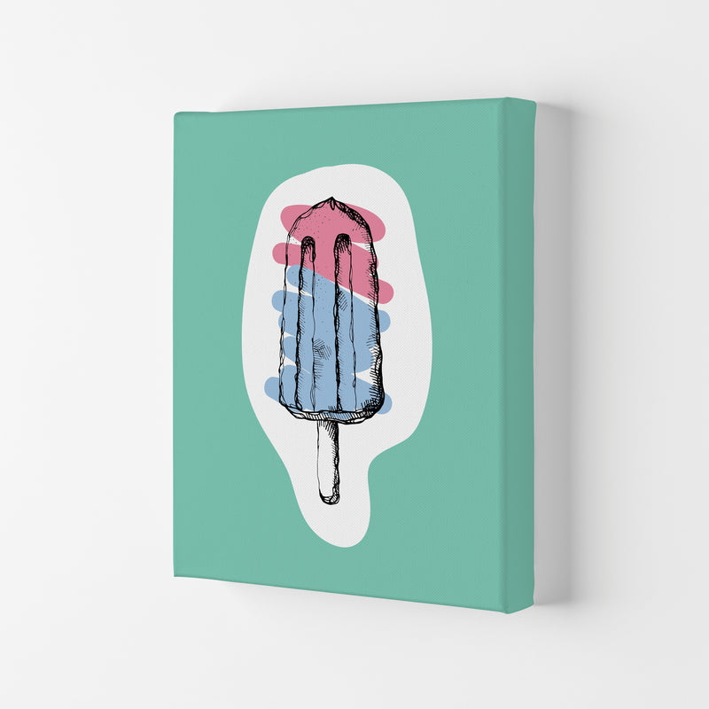 Kitchen Pop Ice Lolly Mint Art Print by Pixy Paper Canvas
