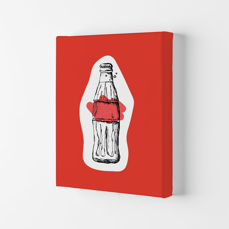 Kitchen Pop Cola Red Art Print by Pixy Paper Canvas