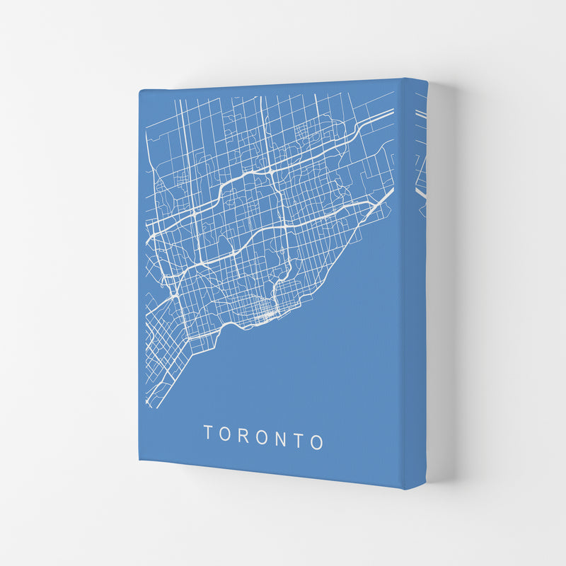 Toronto Map Blueprint Art Print by Pixy Paper Canvas