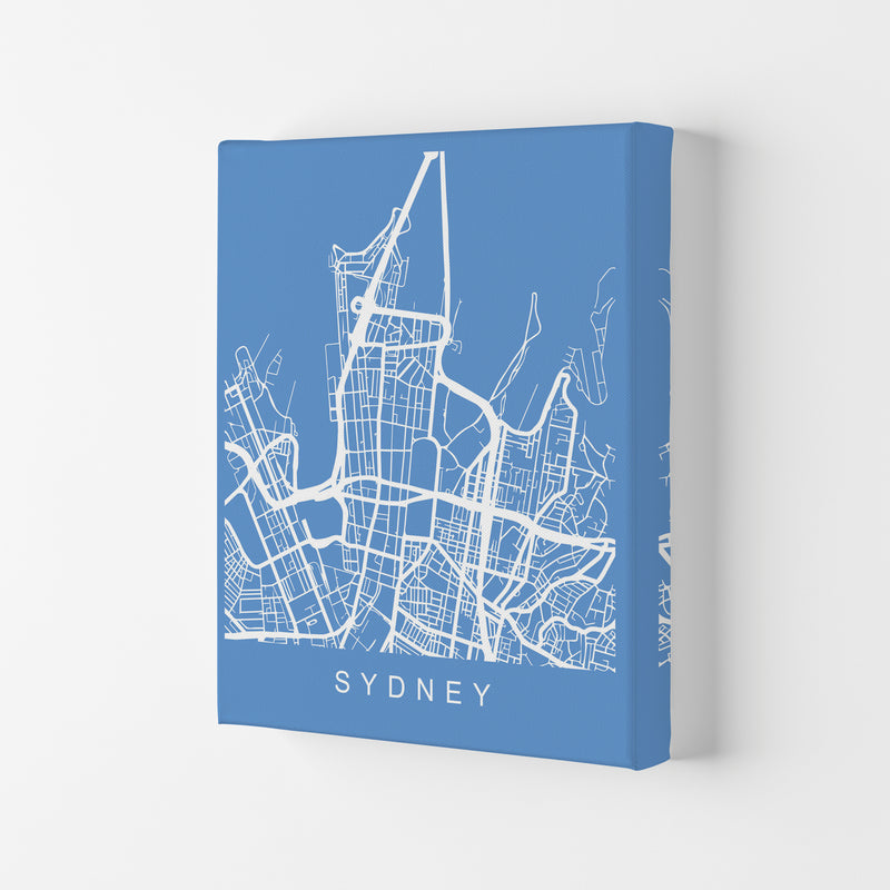 Sydney Map Blueprint Art Print by Pixy Paper Canvas