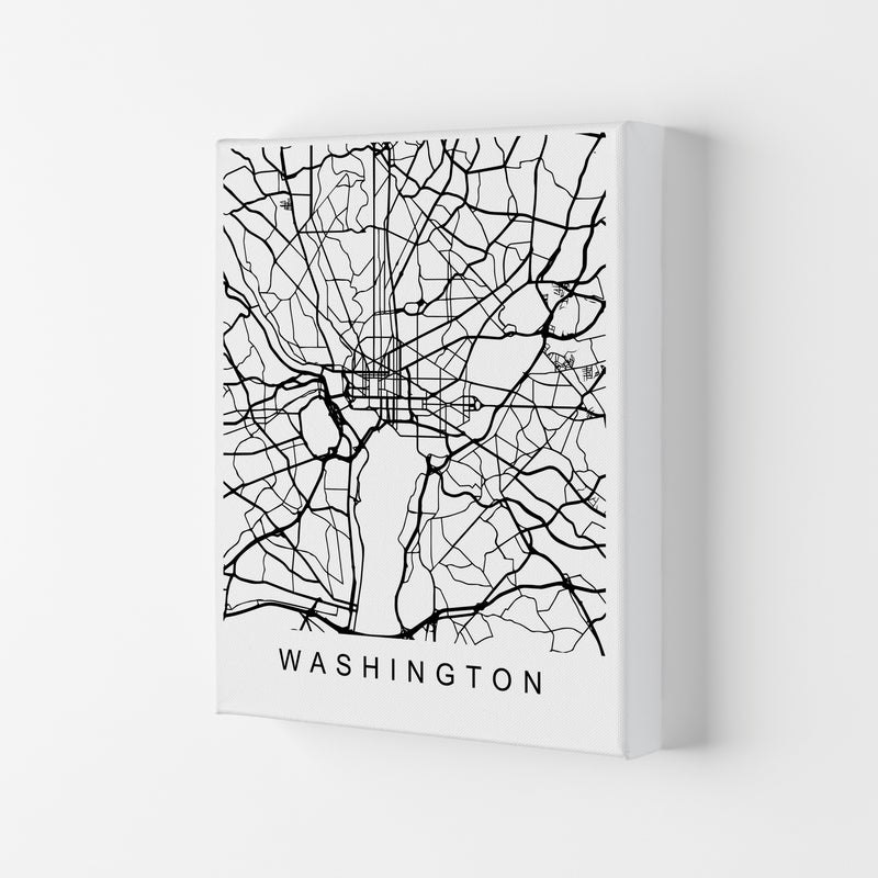 Washington Map Art Print by Pixy Paper Canvas