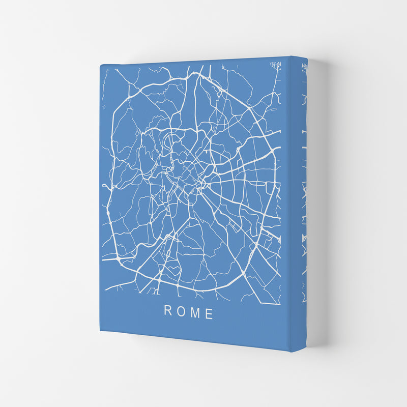 Rome Map Blueprint Art Print by Pixy Paper Canvas