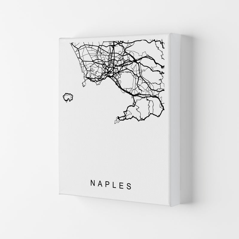Naples Map Art Print by Pixy Paper Canvas