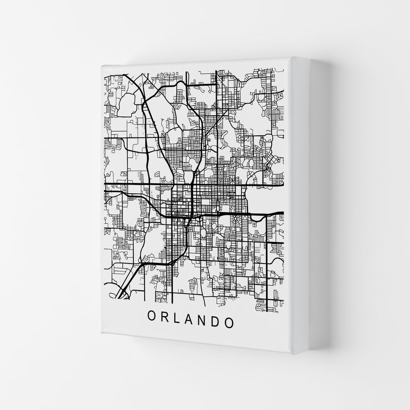 Orlando Map Art Print by Pixy Paper Canvas