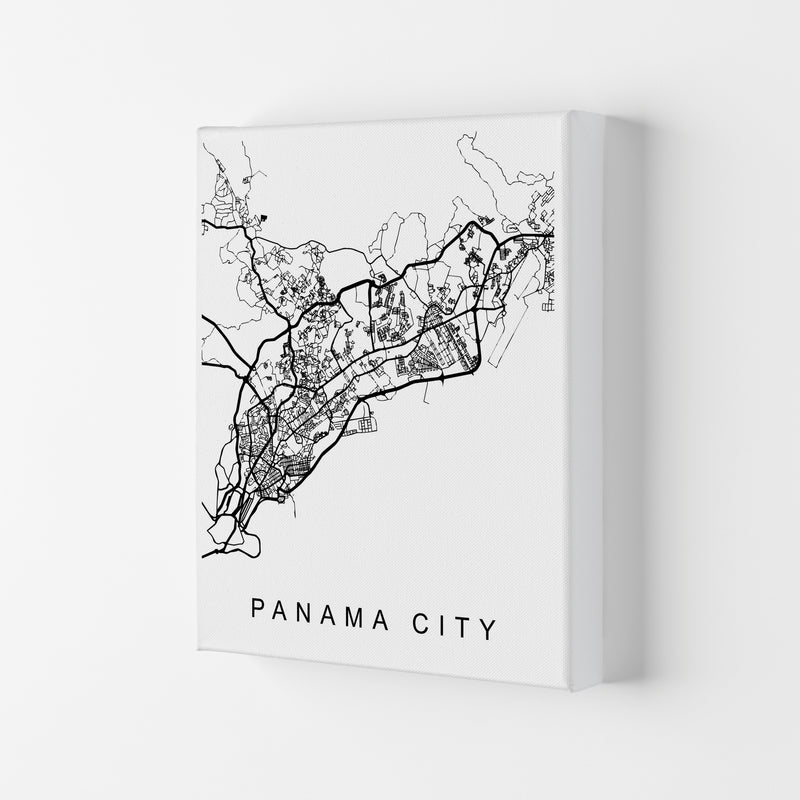 Panama Map Art Print by Pixy Paper Canvas
