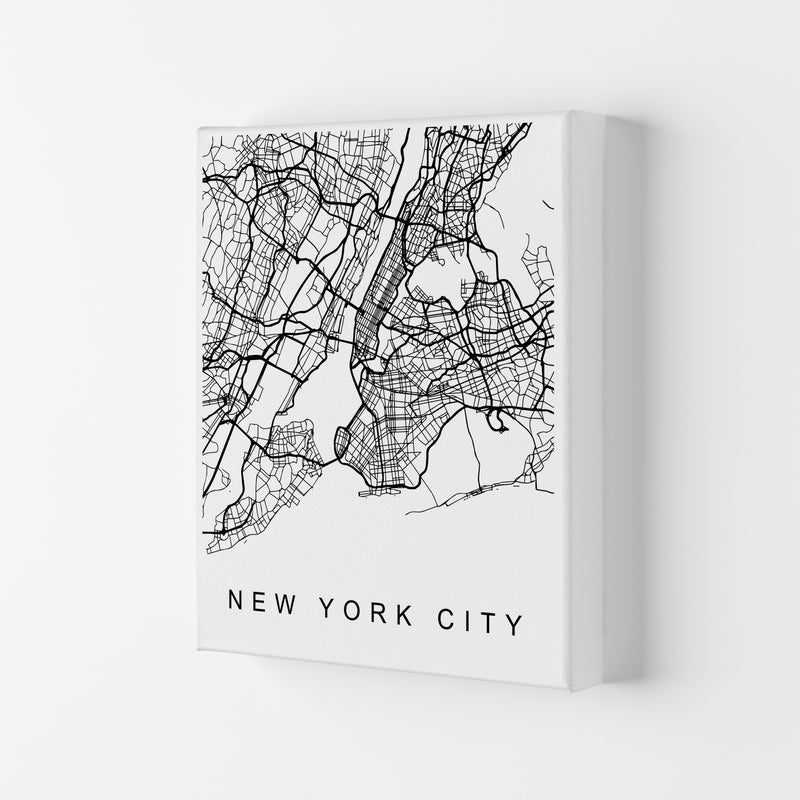 New York City Map Art Print by Pixy Paper Canvas