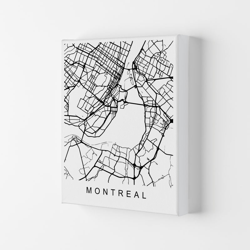 Montreal Map Art Print by Pixy Paper Canvas