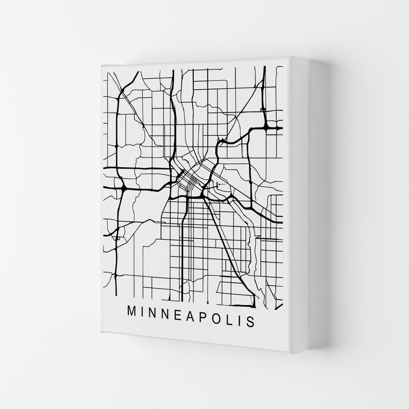Minneapolis Map Art Print by Pixy Paper Canvas