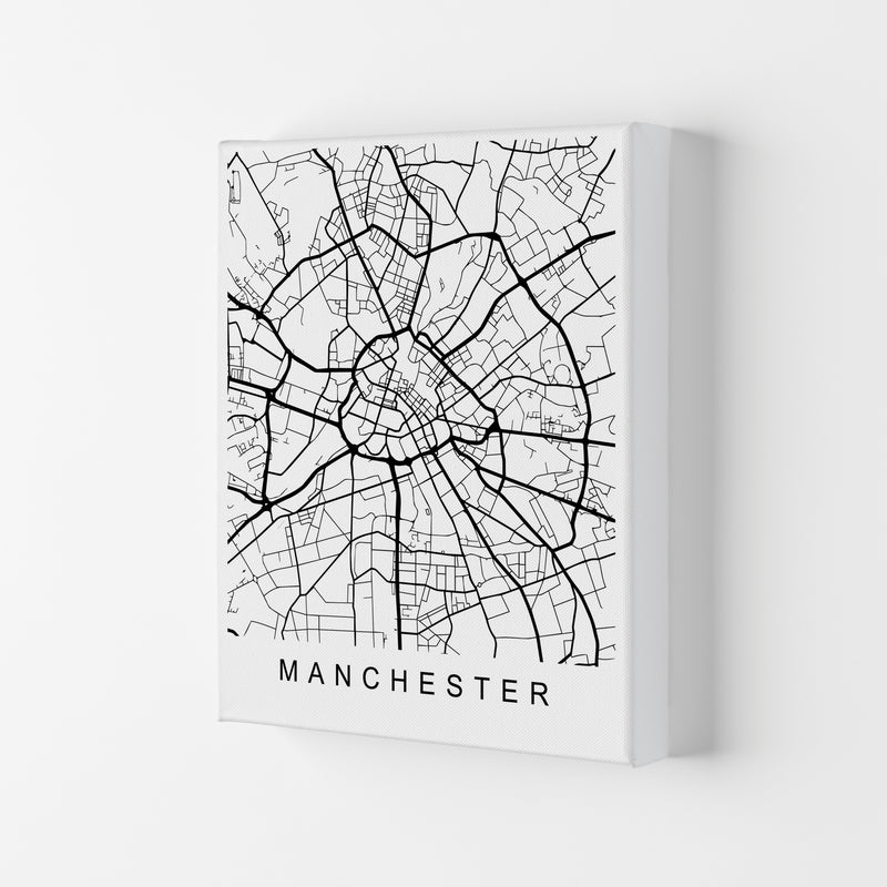 Manchester Map Art Print by Pixy Paper Canvas