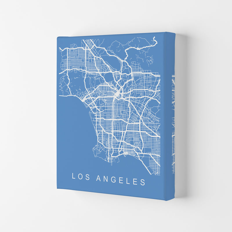 Los Angeles Map Blueprint Art Print by Pixy Paper Canvas