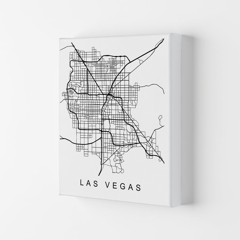 Las Vegas Map Art Print by Pixy Paper Canvas