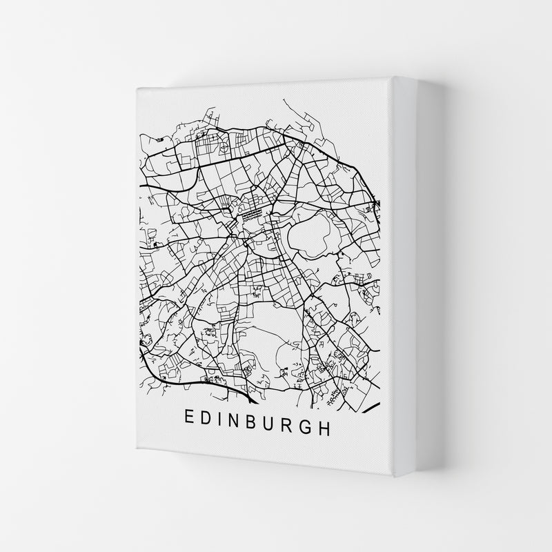 Edinburgh Map Art Print by Pixy Paper Canvas