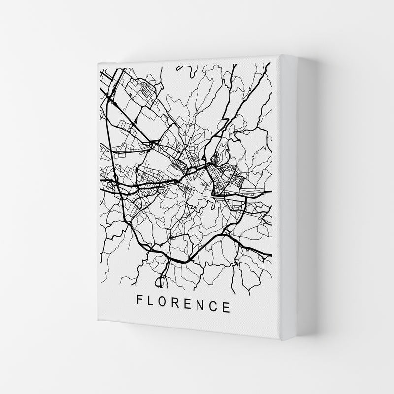 Florence Map Art Print by Pixy Paper Canvas