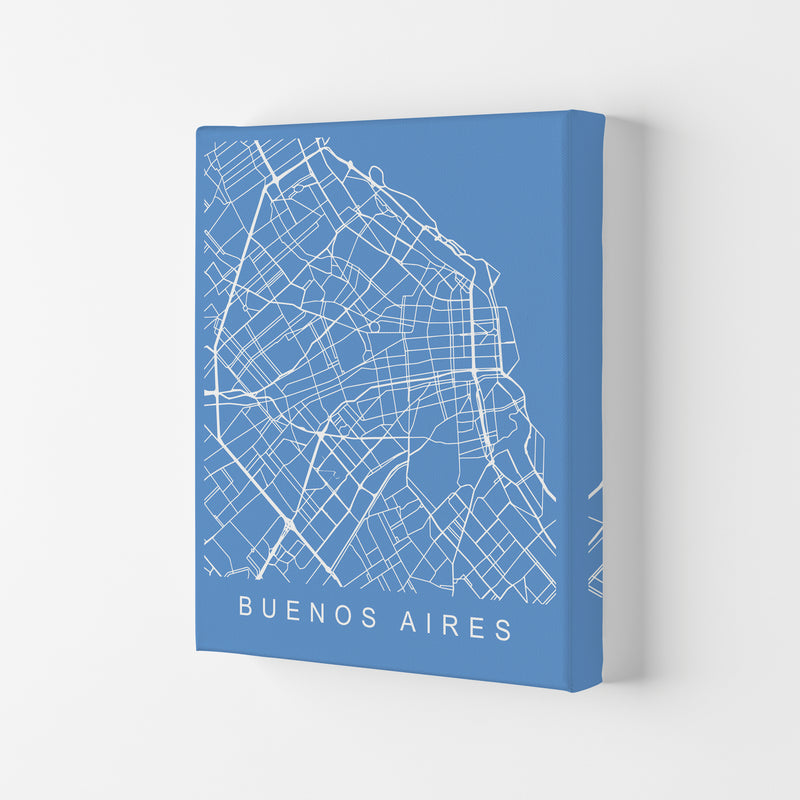 Buenos Aires Map Blueprint Art Print by Pixy Paper Canvas