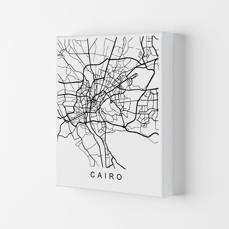 Cairo Map Art Print by Pixy Paper Canvas