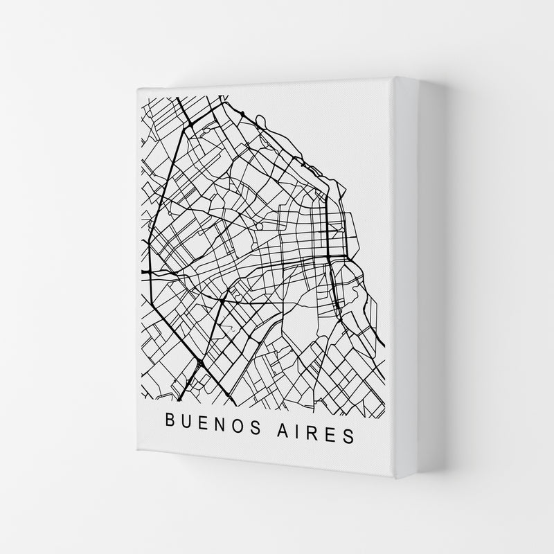 Buenos Aires Map Art Print by Pixy Paper Canvas