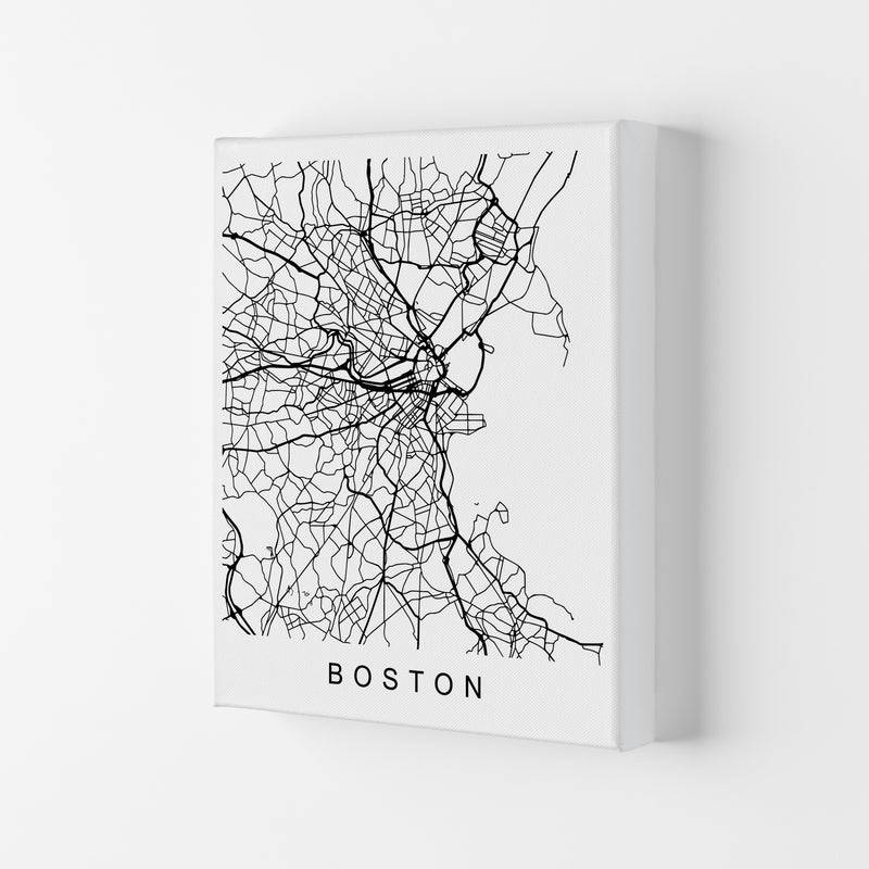 Boston Map Art Print by Pixy Paper Canvas