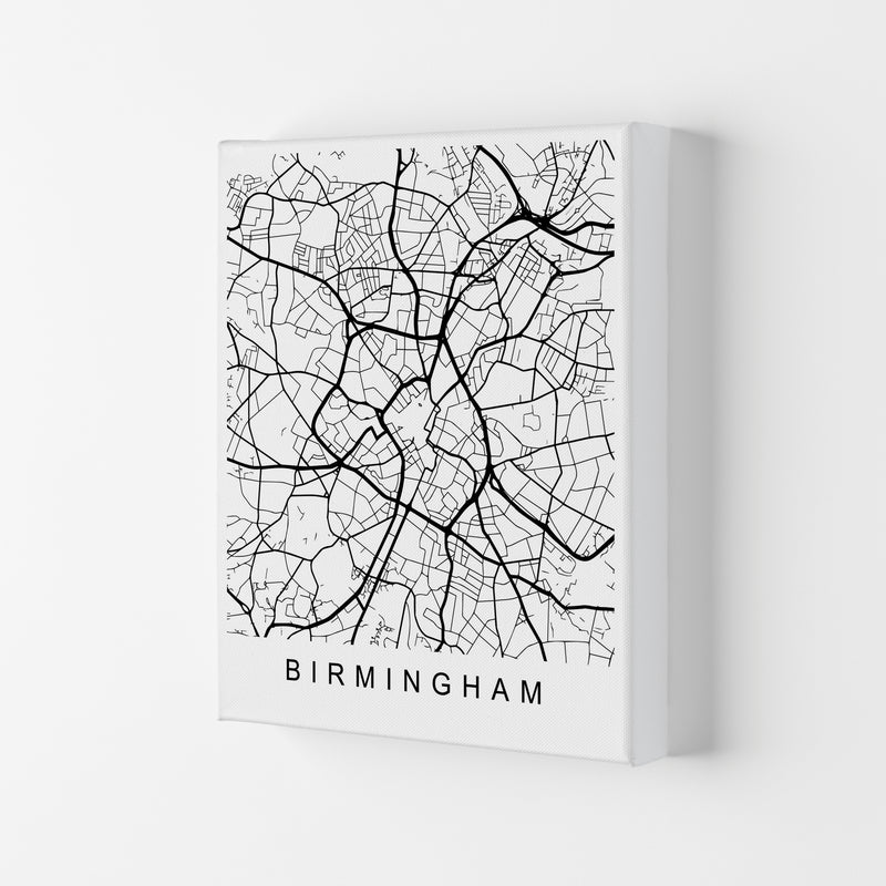 Birmingham Map Art Print by Pixy Paper Canvas