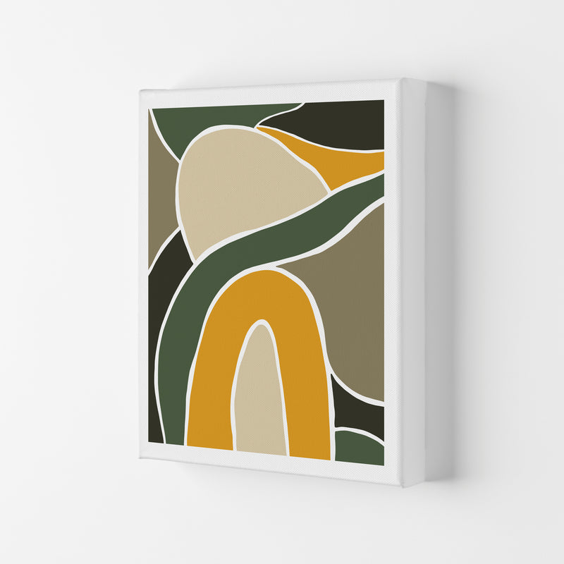 Wild Collection Rainbow and Hills Abstract Art Print by Pixy Paper Canvas