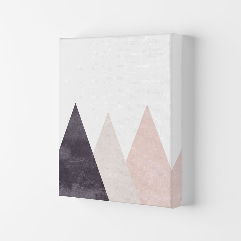 Mountains pink cotton Art Print by Pixy Paper Canvas
