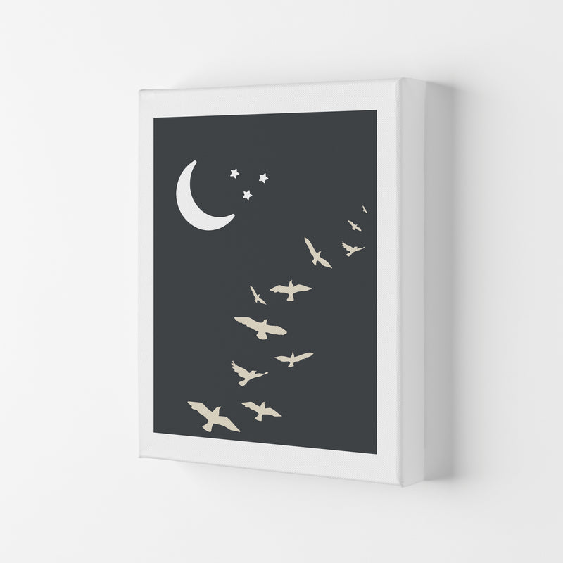 Inspired Off Black Night Sky Art Print by Pixy Paper Canvas