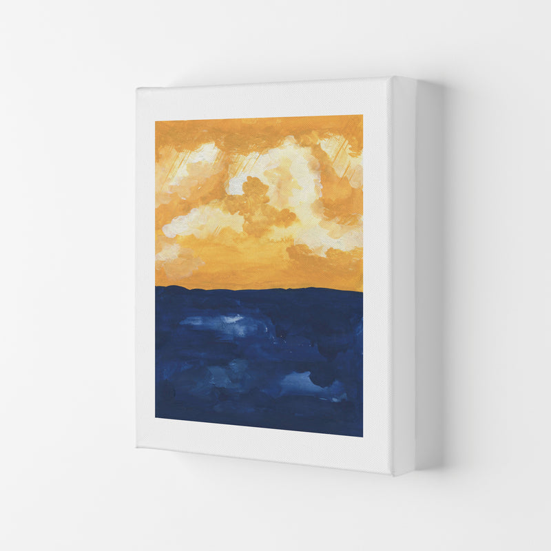 Horizon Abstract Sea  Art Print by Pixy Paper Canvas