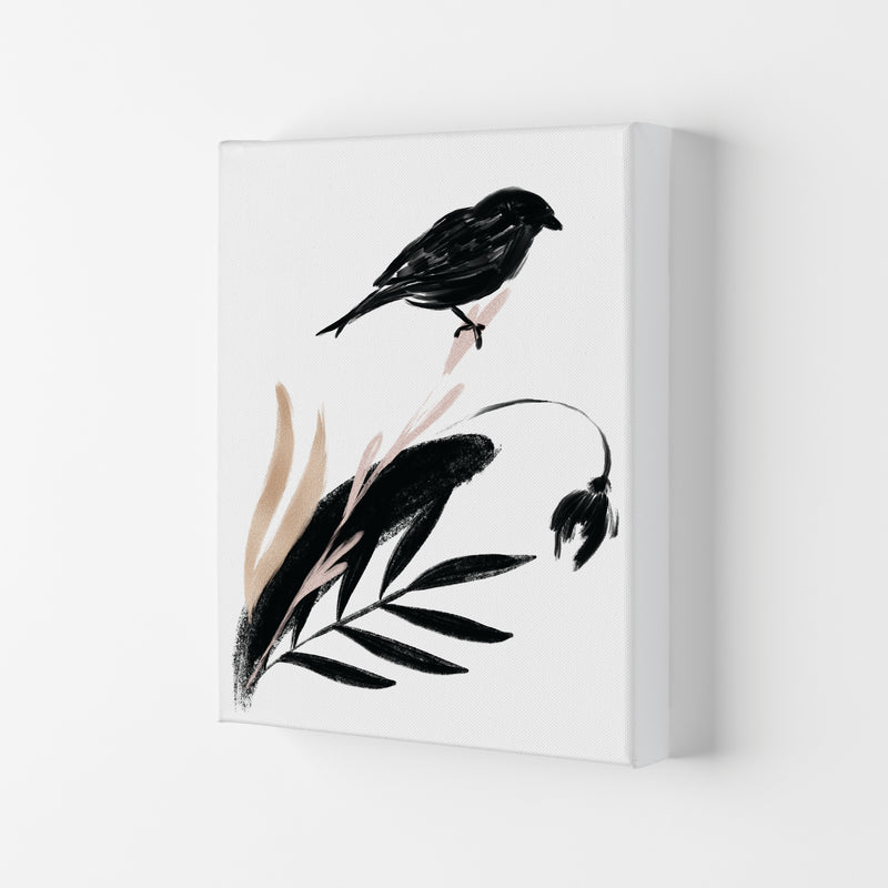 Delicate Floral Bird 04 Art Print by Pixy Paper Canvas