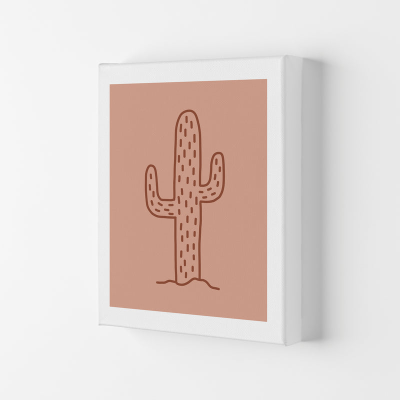 Autumn Warm Cactus abstract Art Print by Pixy Paper Canvas