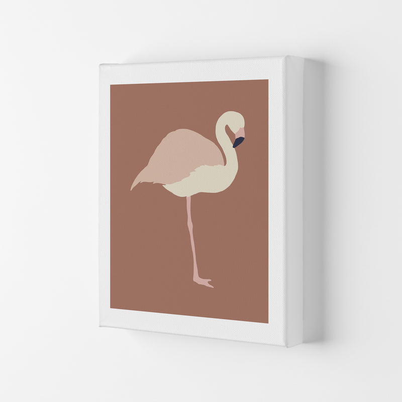 Autumn Flamingo abstract Art Print by Pixy Paper Canvas