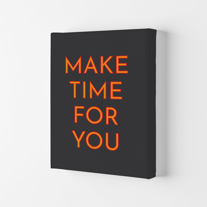 Make Time For You Neon Art Print by Pixy Paper Canvas