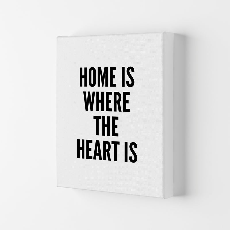 Home Is Where The Heart Is Art Print by Pixy Paper Canvas