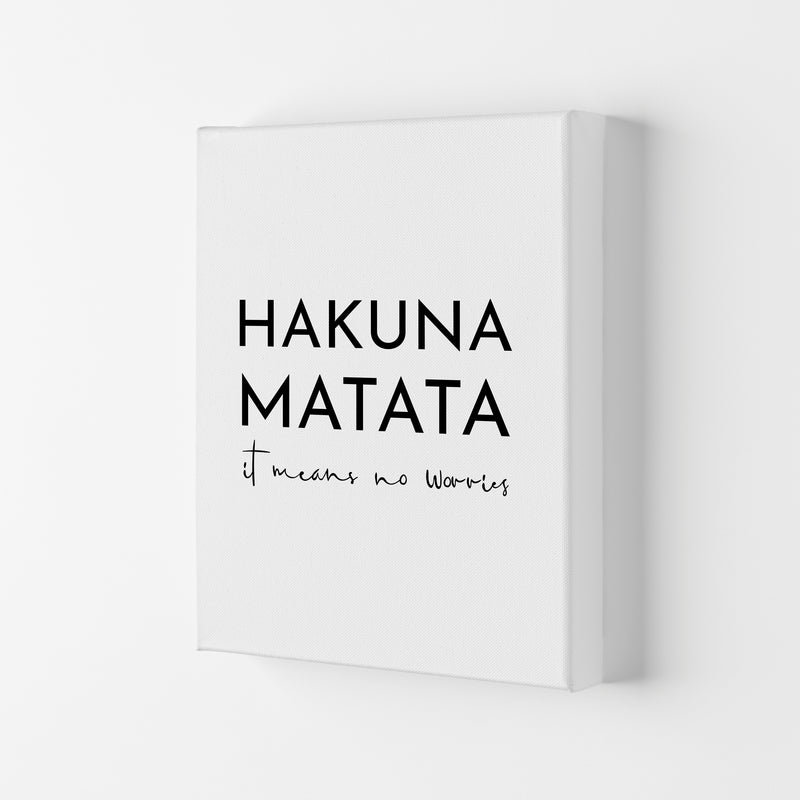 Hakuna Matata Art Print by Pixy Paper Canvas