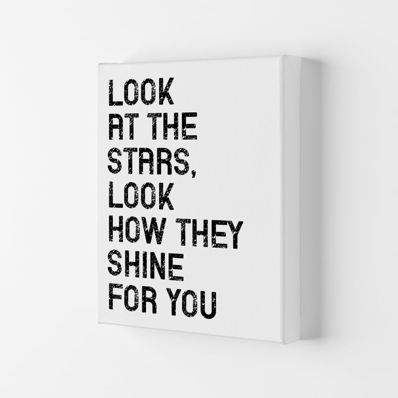 Look At The Stars Art Print by Pixy Paper Canvas
