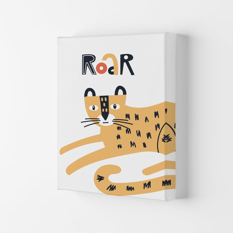 Roar leopard Art Print by Pixy Paper Canvas