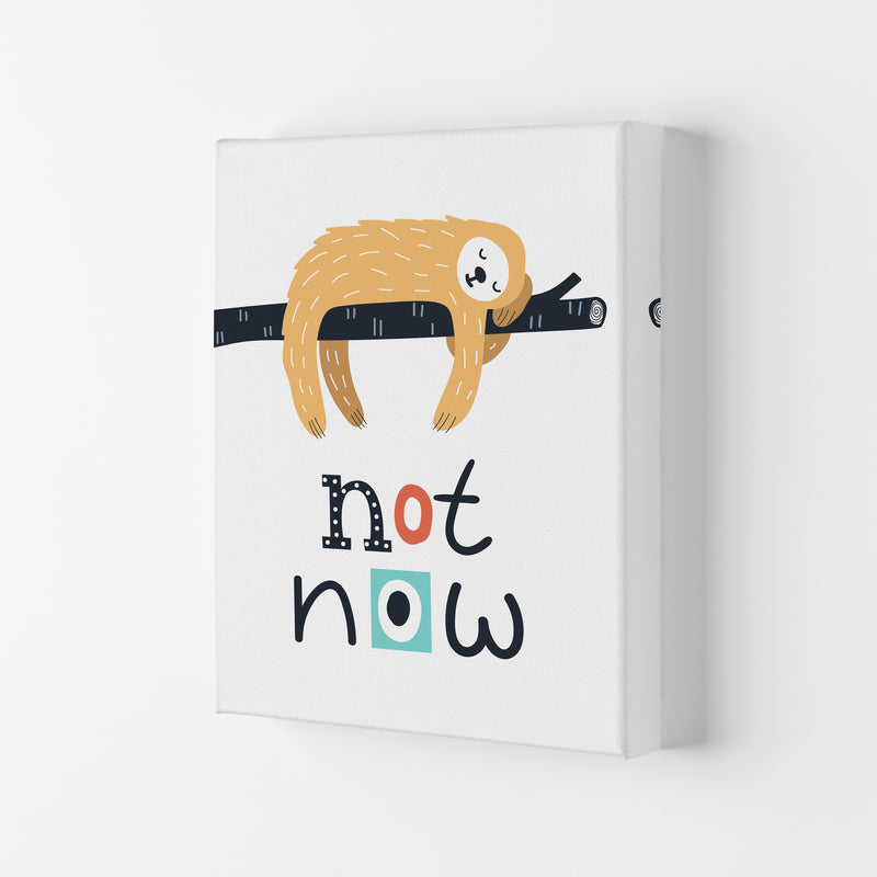 Not now sloth Art Print by Pixy Paper Canvas